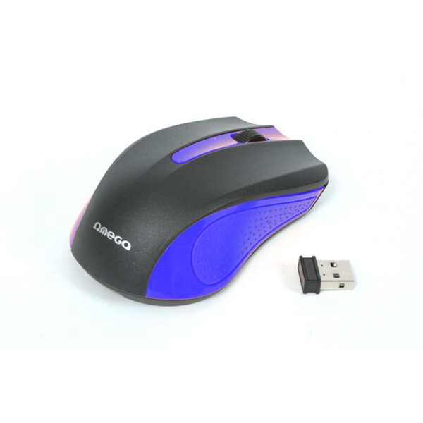 OM0419BL- MOUSE OMEGA OM-419 WIRELESS 2,4GHz 1000DPI BLUE USB